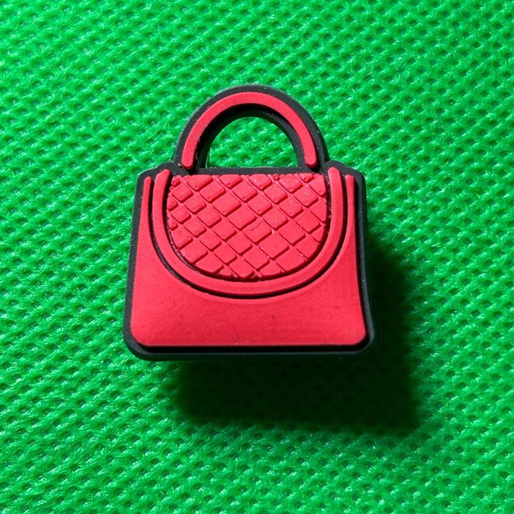🌼 (5/$10 or 10/$15) NEW “Red Purse” Fun Croc Shoe Charm Collection